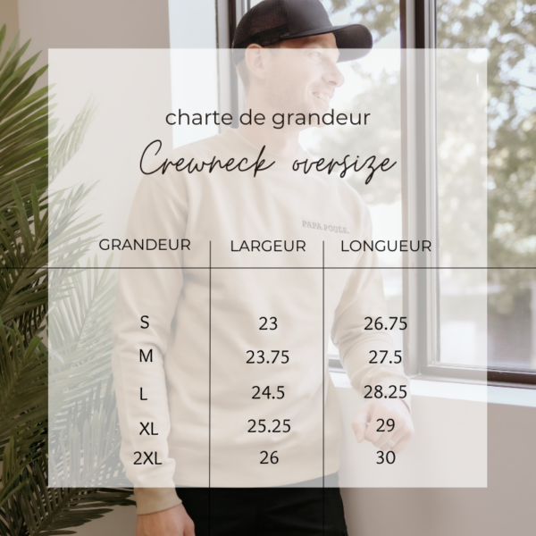 crewneck oversize papa poule – Image 2