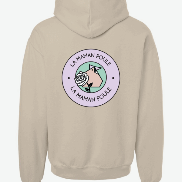hoodie fleurs la maman poule