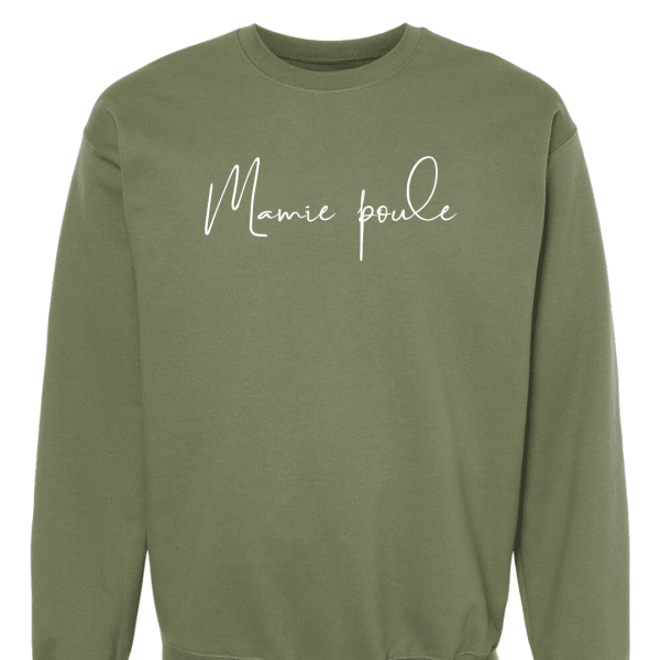 crewneck brodé mamie
